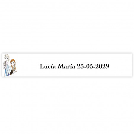 Adesivo personalizado Frozen 5x1cm para todo tipo de eventos