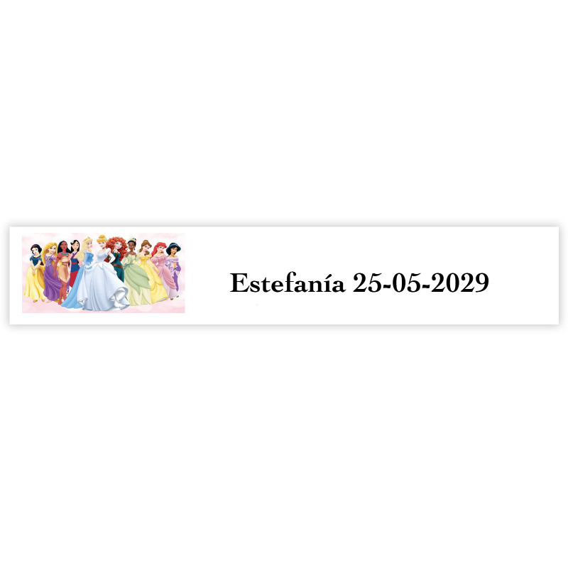 Princesas 5x1cm adesivo personalizado para eventos temáticos