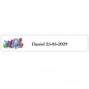 Trolls adesivo personalizado para crianças 5x1cm fundo branco