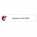 Spiderman adesivo personalizado 5x1cm para eventos infantis