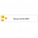 Emoji adesivo divertido personalizado 5x1cm