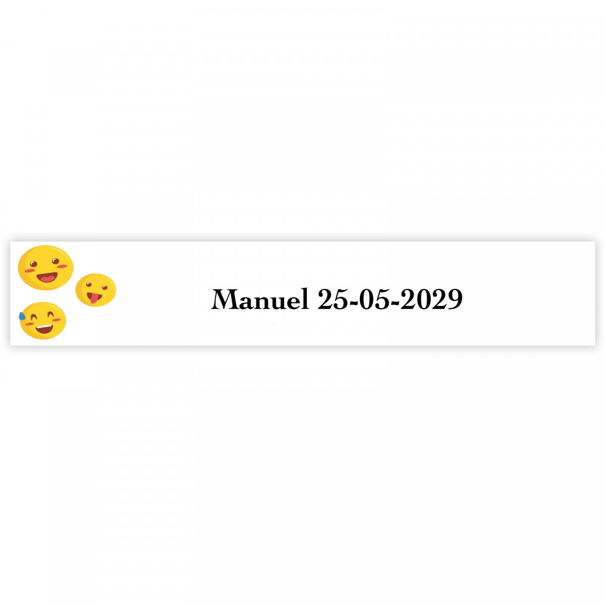 Emoji adesivo divertido personalizado 5x1cm