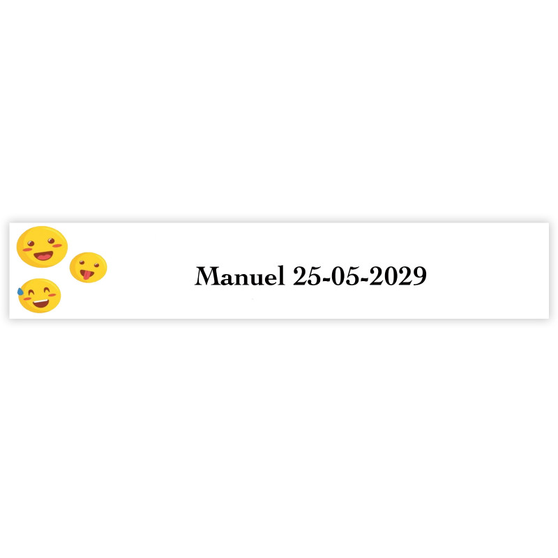 Emoji adesivo divertido personalizado 5x1cm