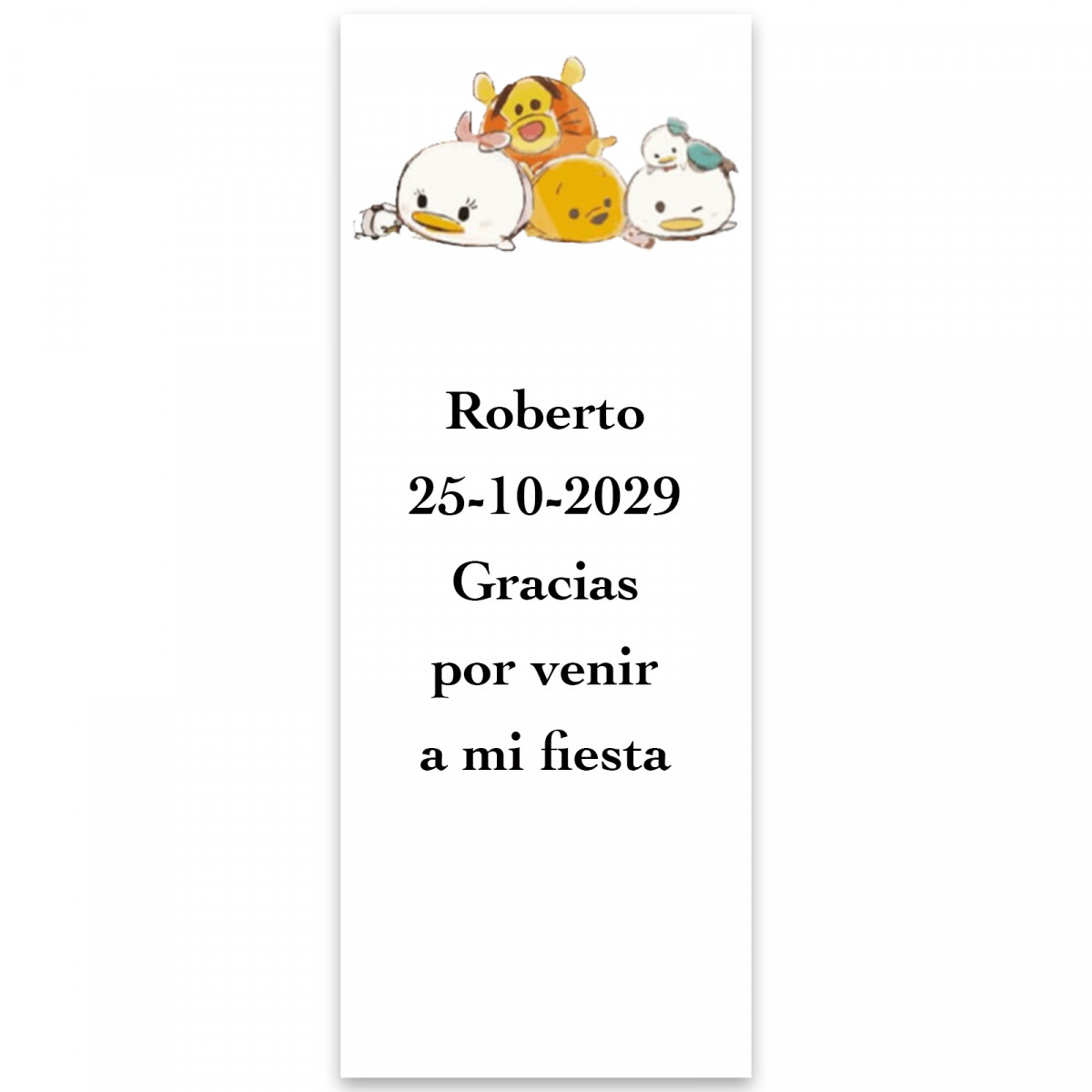 Etiqueta adesiva Disney para eventos 5x13cm