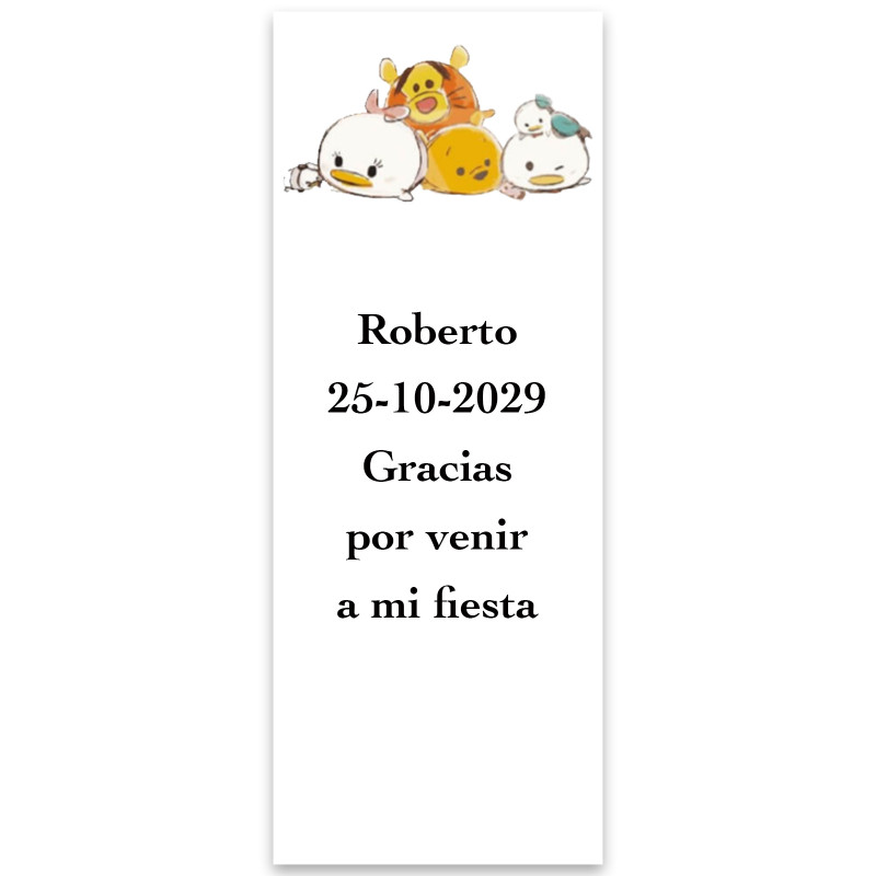 Etiqueta adesiva Disney para eventos 5x13cm