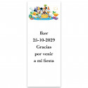 Adesivo personalizado Disney para aniversário 5x13cm