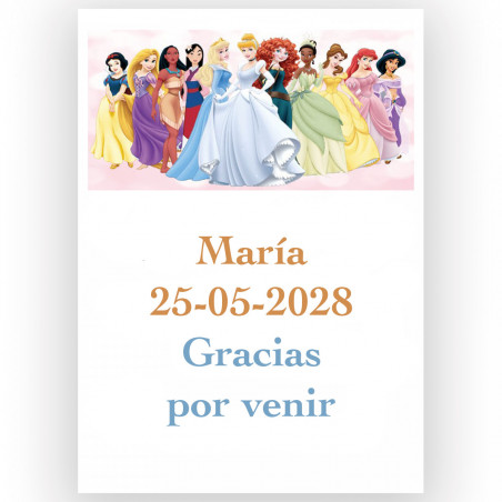 Princesas Disney presente infantil com varinha mágica, bolha de sabão e anel