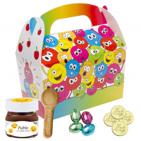 Emojis caixa com chocolates