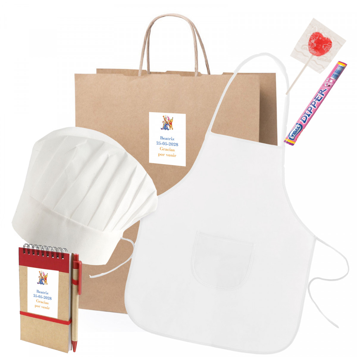 Conjunto de chef infantil Winnie The Pooh para presente