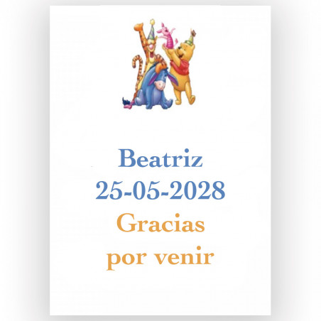 Conjunto de chef infantil Winnie The Pooh para presente