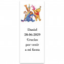 Adesivo personalizado do Winnie the Pooh de 13x5cm para eventos