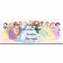 Adesivos personalizados de princesas para eventos especiais 13x5cm