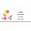 Adesivo personalizado Peppa Pig alegre e colorido 13x5cm