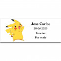 Etiqueta adesiva personalizada de Pokémon 13x5cm para eventos