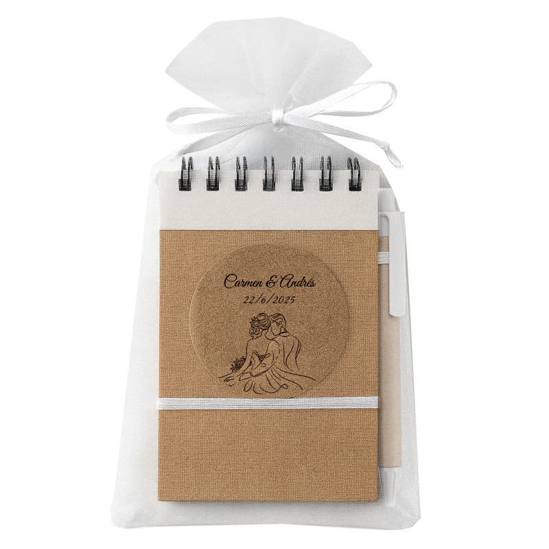 Ideias personalizadas para casamentos caderno com caneta