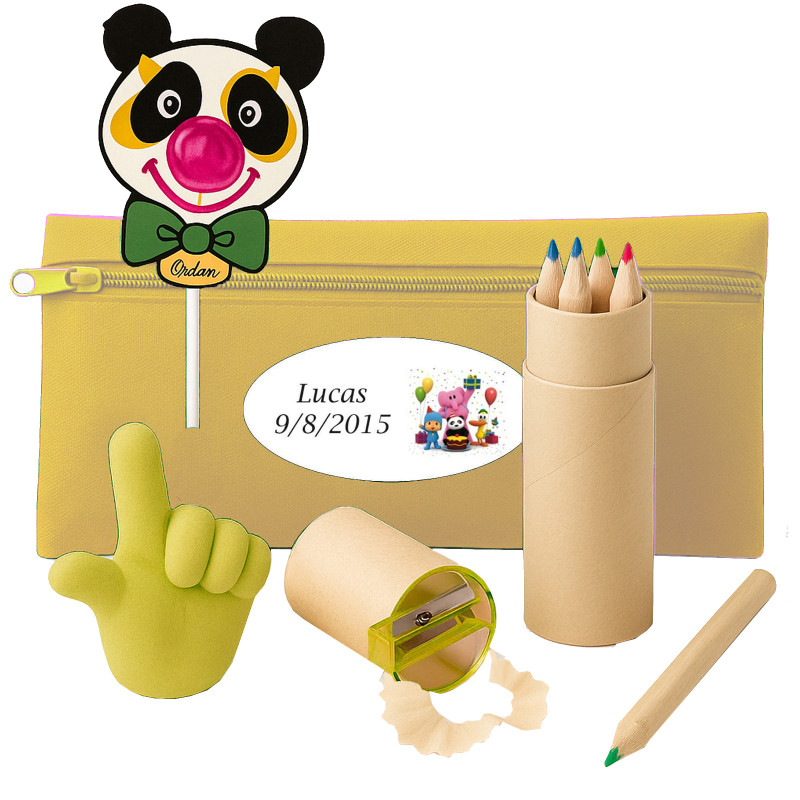 Detalhes de Aniversário Pocoyo com Estojo, Acessórios e Chupachups