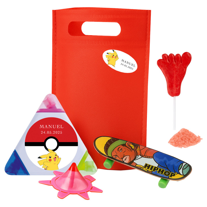 Pokemon bolsa piñata com marcador brinquedos e doces