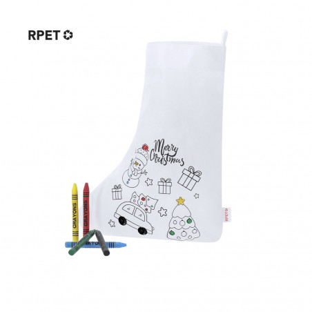 Meia de Natal para colorir