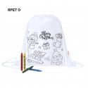 Mochila de Natal infantil para colorir