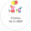 Adesivos personalizados peppa pig ideais para decorar 3cm