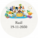 Adesivos personalizados transparentes da disney de 3cm