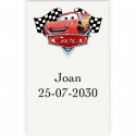 Cars etiqueta adesiva para decorar transparente de 3x5cm
