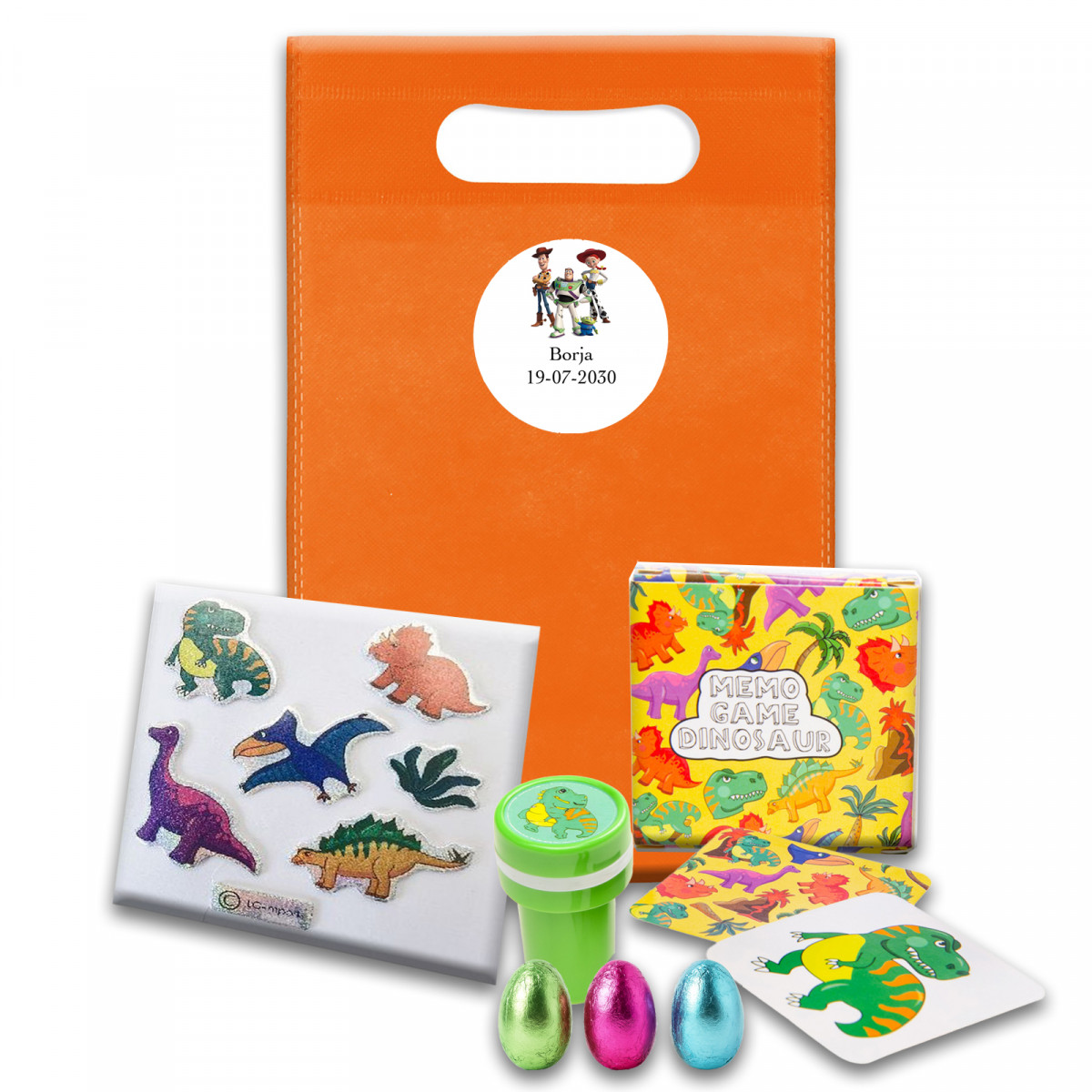 Toy story bolsa piñata com detalhes infantis de entretenimento