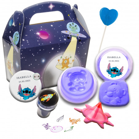 Stitch caixa com surpresas infantis para se divertir