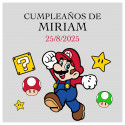 Mario bros caixa surpresa com nocilla e biscoito mais jogos de entretenimento