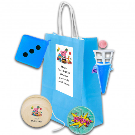 Pocoyó, bolsa personalizada com brinquedos para se divertir