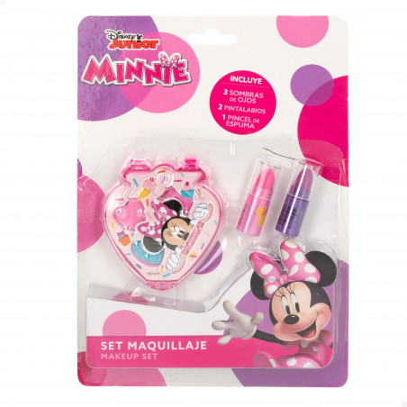 Disney, bolsa Minnie com set de maquiagem e detalhes de menina
