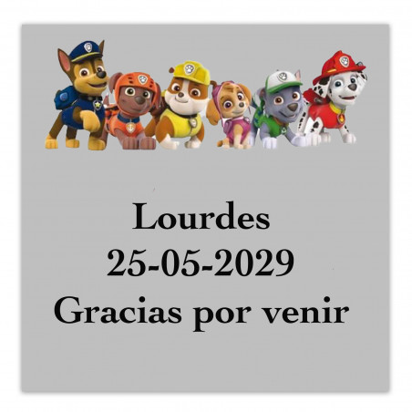 Bolsa patrulha canina com presentes para crianças em celebrações