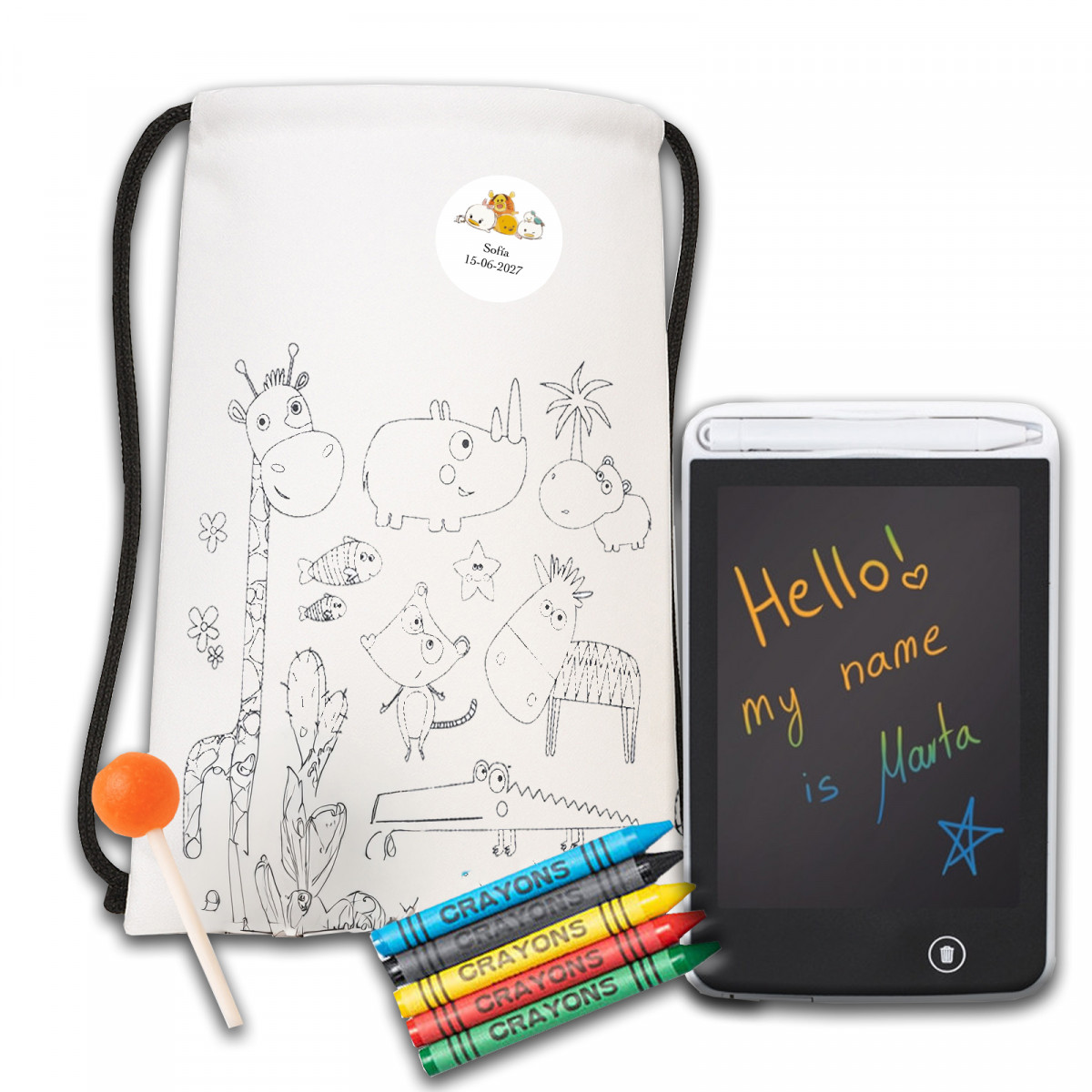 Pacote infantil personalizado da disney para colorir e brincar em eventos
