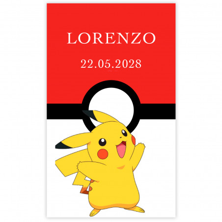 Pacote de pokémon para convidados personalizados educativo e saboroso
