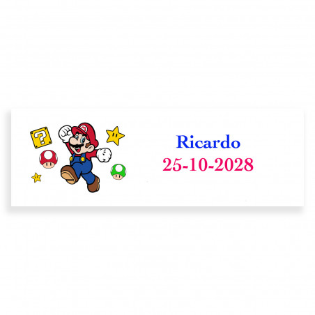 Mario bros pacote de presentes para convidados com temática personalizada
