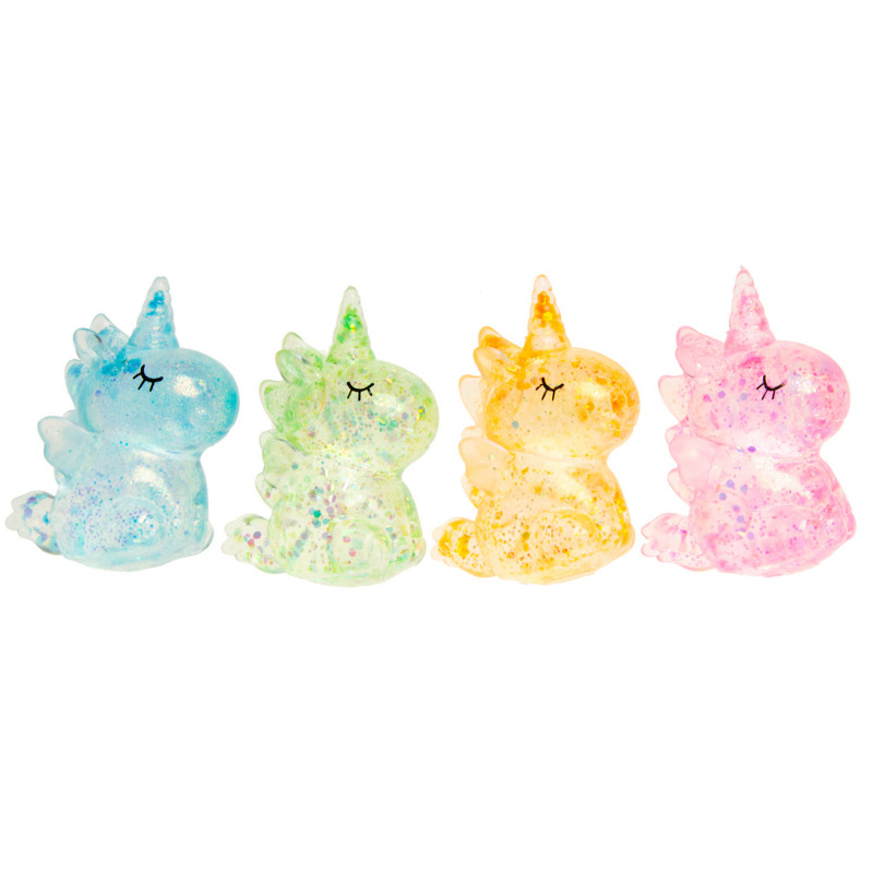 Detalhe para meninas squishy unicórnio