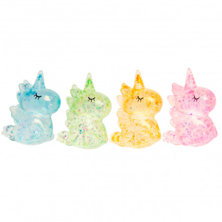 Detalhe para meninas squishy unicórnio