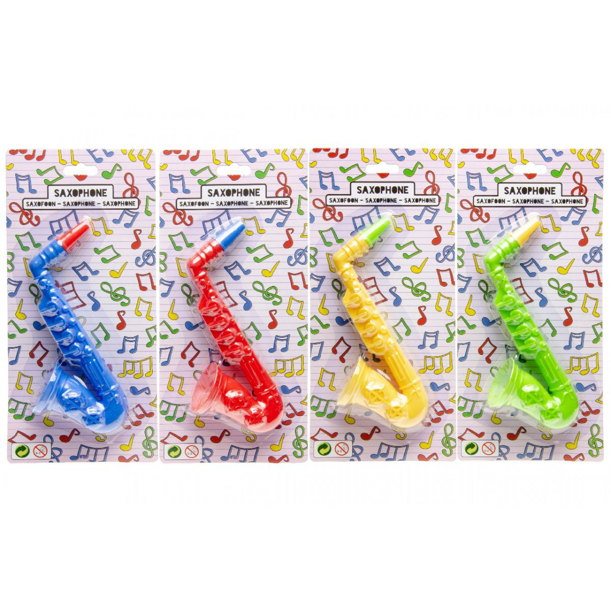 Saxofone de brinquedo de 15 cm colorido