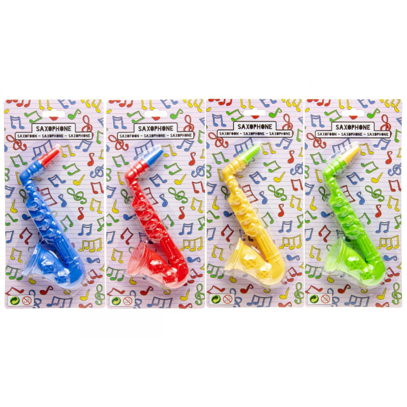 Saxofone de brinquedo de 15 cm colorido