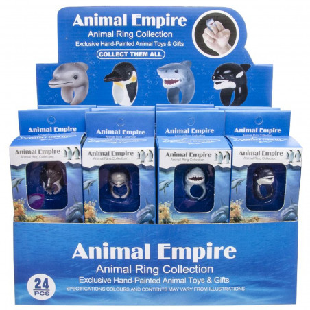 Anel de animais marinhos infantis