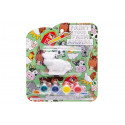 Conjunto para pintar gesso infantil animal de fazenda