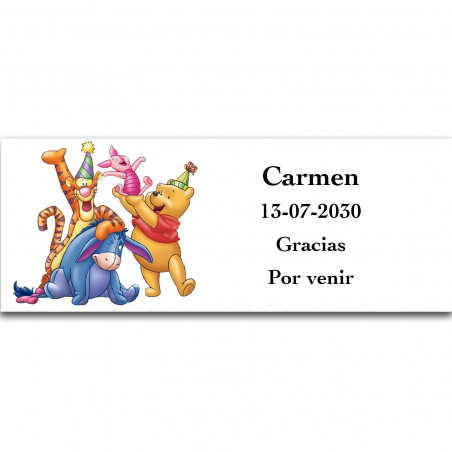 Winnie the pooh bolsa com produtos infantis e design personalizado
