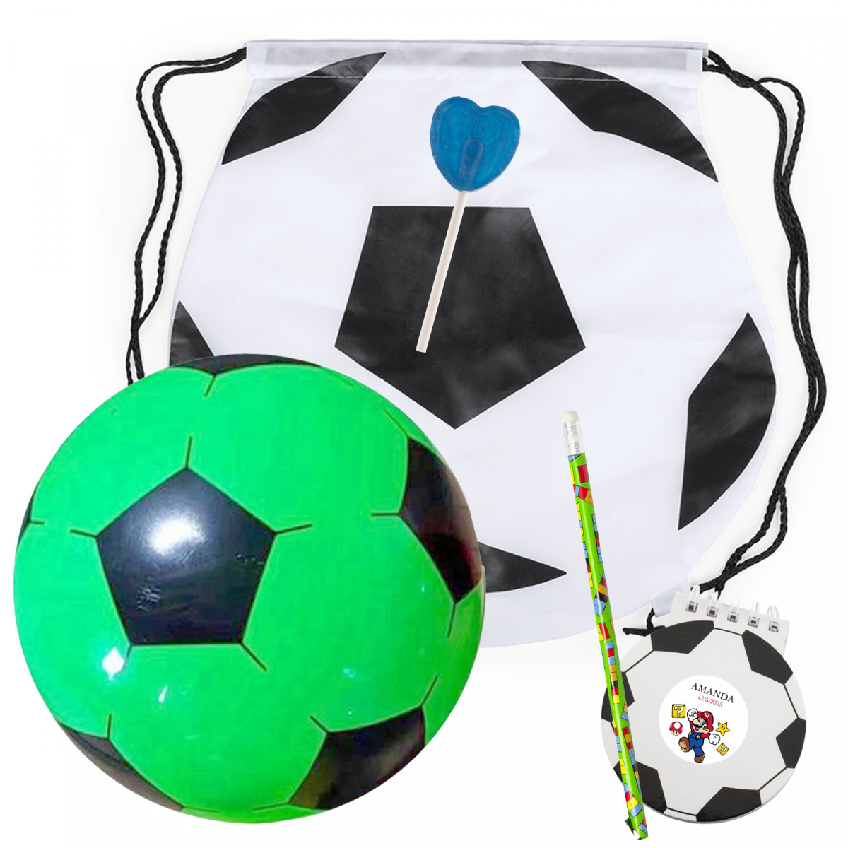 Super mario bros set de futebol personalizado