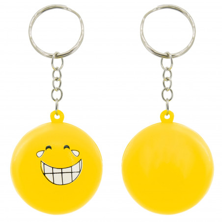 Pacote de emojis temático com livro para colorir chaveiro e doce