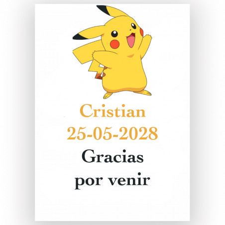 Bolsa pokémon com brinquedos e doces para presentear