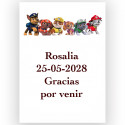 Detalhe infantil personalizado patrulha canina para eventos