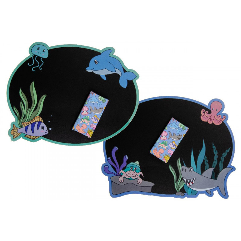 Pizarra infantil marinheira com giz