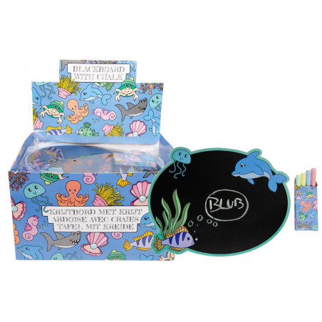 Pizarra infantil marinheira com giz