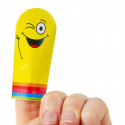 Emoji marionete de dedo divertida com carinhas de emoção