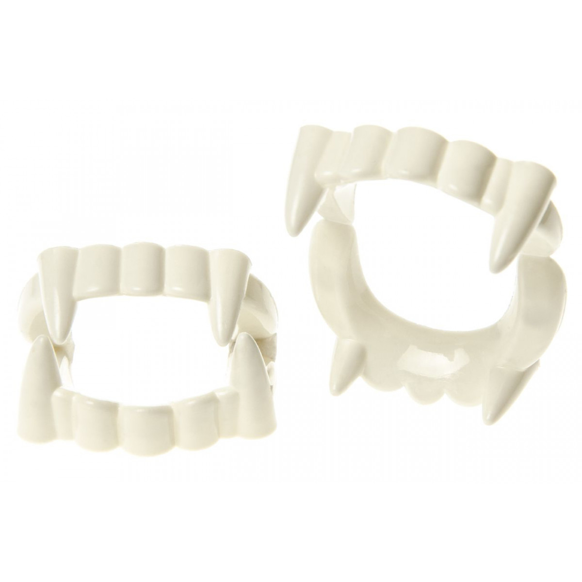 Dentes de vampiro de plástico para festas e eventos